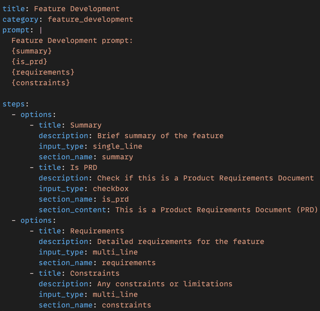Structured Prompt Building